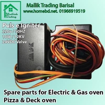 Electric Pulse Sparker Igniter. Gas Oven Pulse Ignition Controller. Pizza oven, Deck oven, Gas Oven, Gas Oven Stove Cooker and Fryer. Universal. White for Gas Stove and Oven Ignition Card Box Piezo Ignitor Part Circuit.