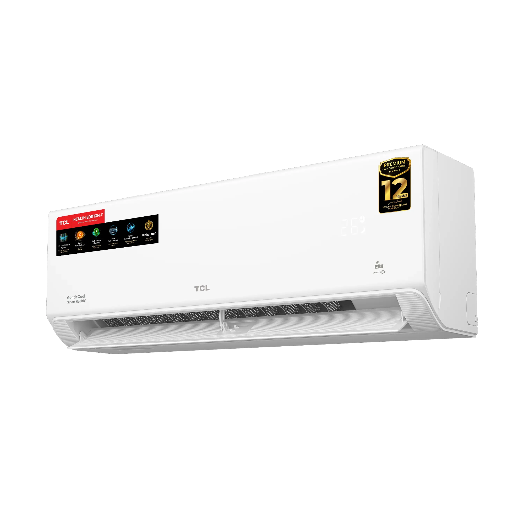 Picture of TCL 1.5 Ton GentleCool Smart Health+ Full DC Inverter AC | WiFi Control  (TAC-18CSD/TPH21)
