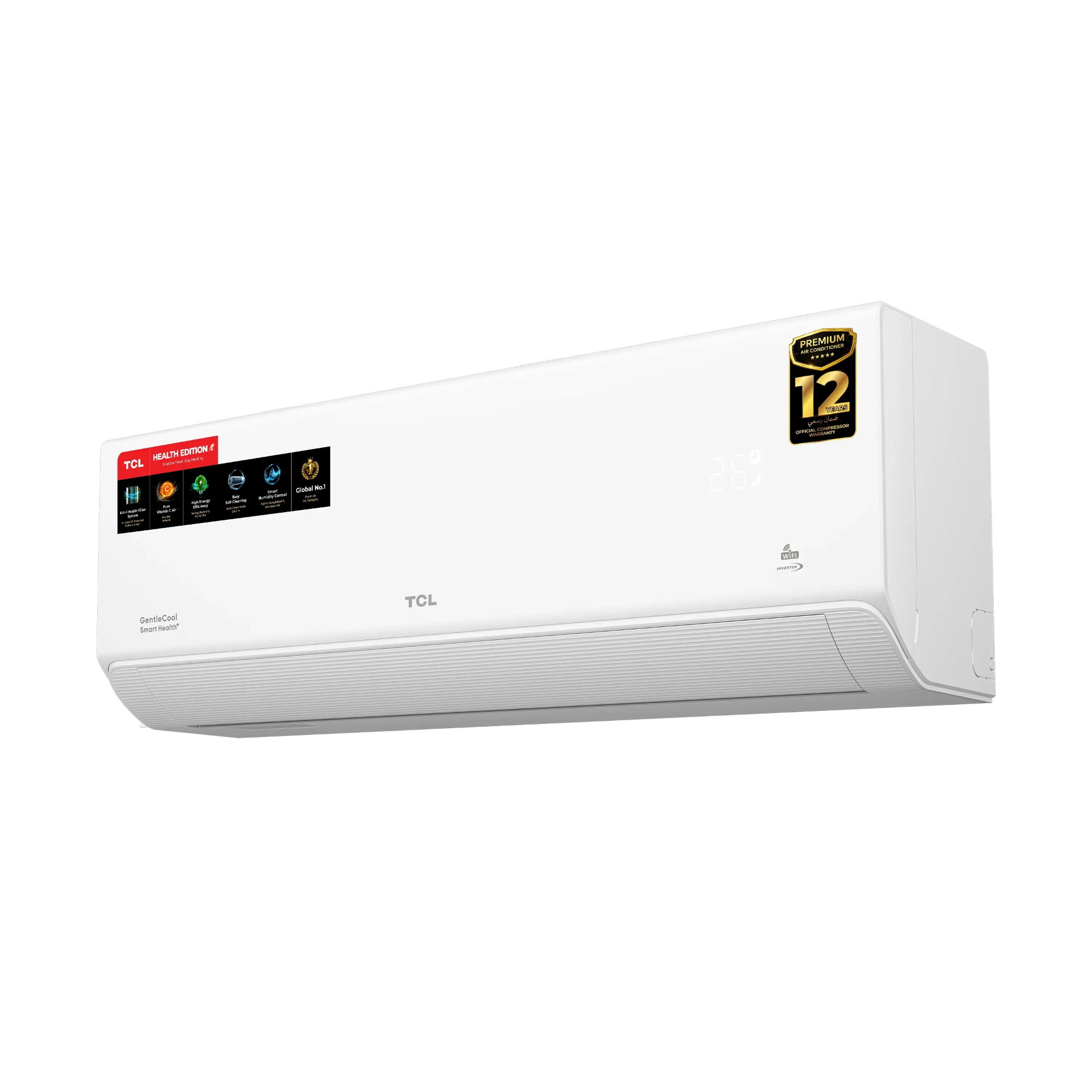 Picture of TCL 1.5 Ton GentleCool Smart Health+ Full DC Inverter AC | WiFi Control  (TAC-18CSD/TPH21)