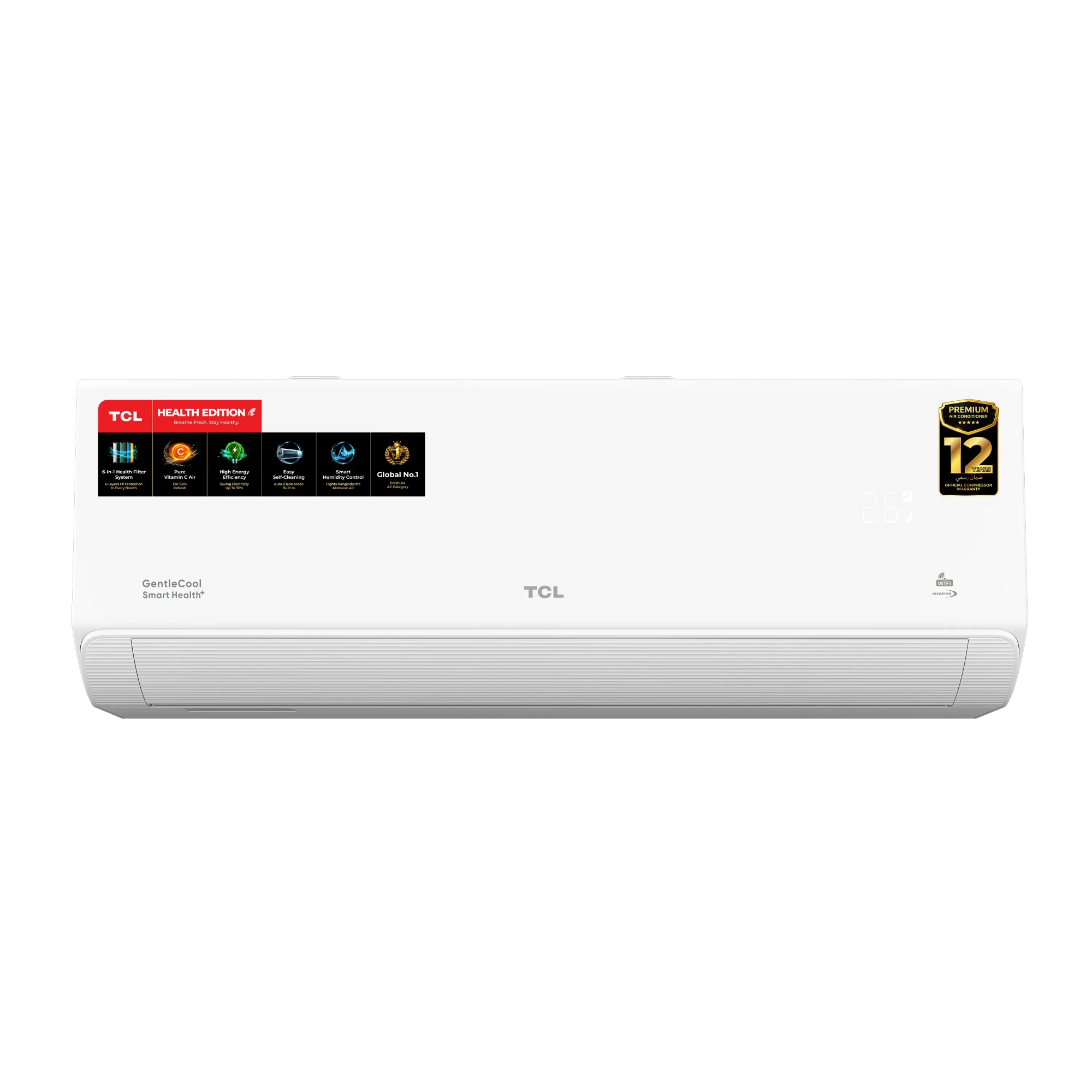 Picture of TCL 2 Ton GentleCool Smart Health+ Full DC Inverter AC | WiFi Control | (TAC-24CSD/TPH21)