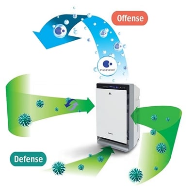 Humidifying nanoe™ Air Purifier F-VXK70A: 52m² (566ft²)