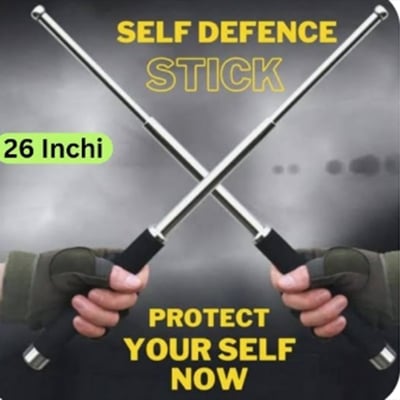 Picture of 3 step metal stick.self-defense.