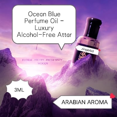 Picture of Ocean Blue Perfume Oil – Luxury Alcohol-Free Attar | Fresh Aquatic, Aromatic and Woody Scent | Long Lasting Unisex Perfume Oil for Daily Wear or Special Occasions