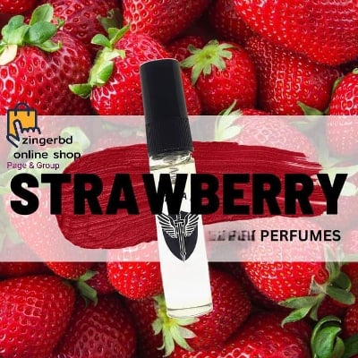 Picture of STRAWBERRY  Attar Long Lasting Roll On Non Alcoholic Perfume (হালাল) - 6ml |-Red