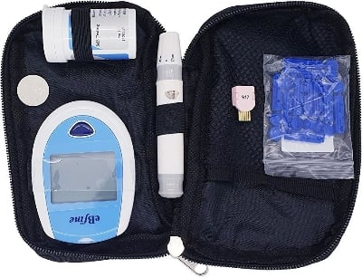Picture of EBfine Blood Glucose Monitoring Testing   Blood Glucose Meter Diabetic Monitoring Machine | |-Multicolor