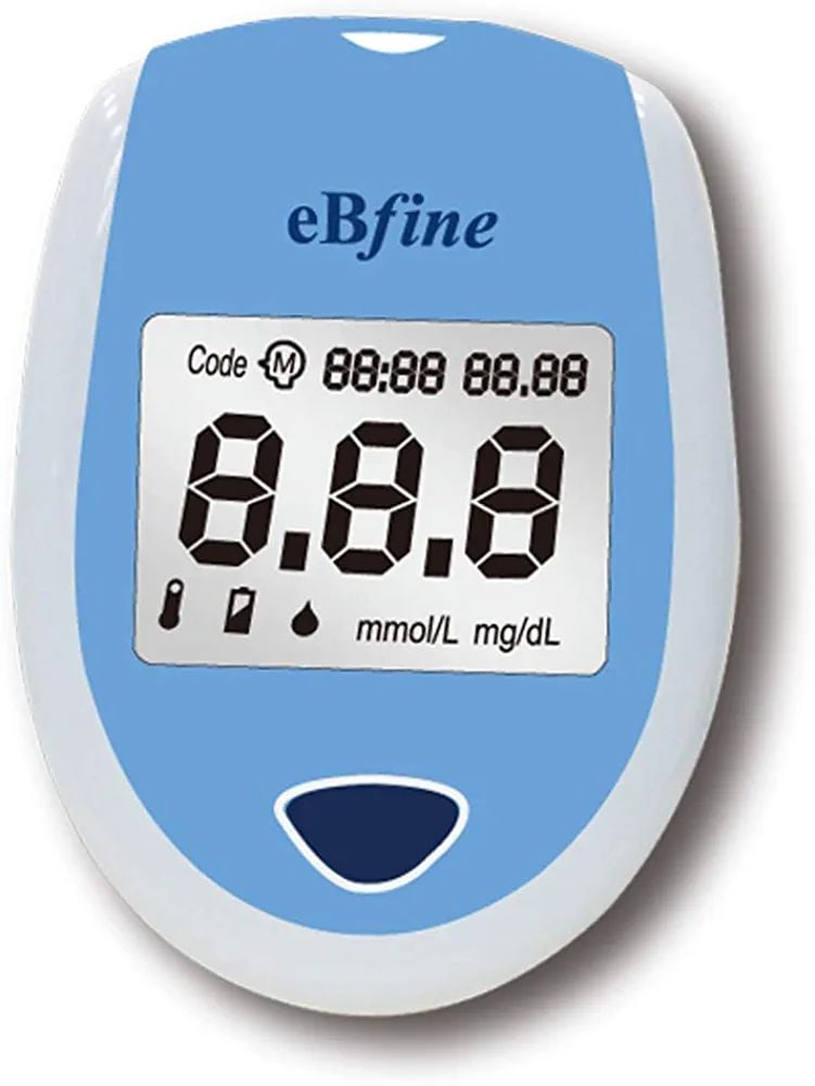 Picture of EBfine Blood Glucose Monitoring Testing   Blood Glucose Meter Diabetic Monitoring Machine | |-Multicolor