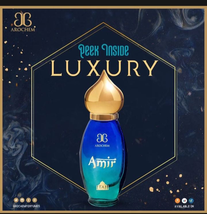 Picture of Arochem-Amir Perfume Long Lasting Natural Attar 9 ML Roll On --Blue