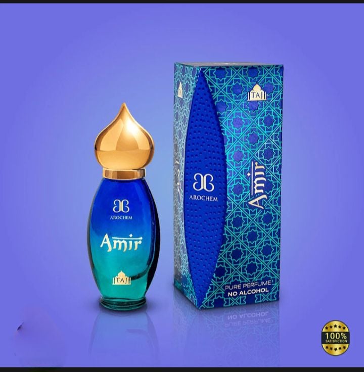 Picture of Arochem-Amir Perfume Long Lasting Natural Attar 9 ML Roll On --Blue