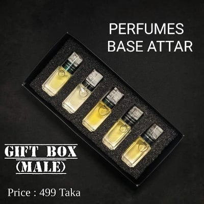 Picture of Male Perfume Base Attar Gift Box-Multicolor