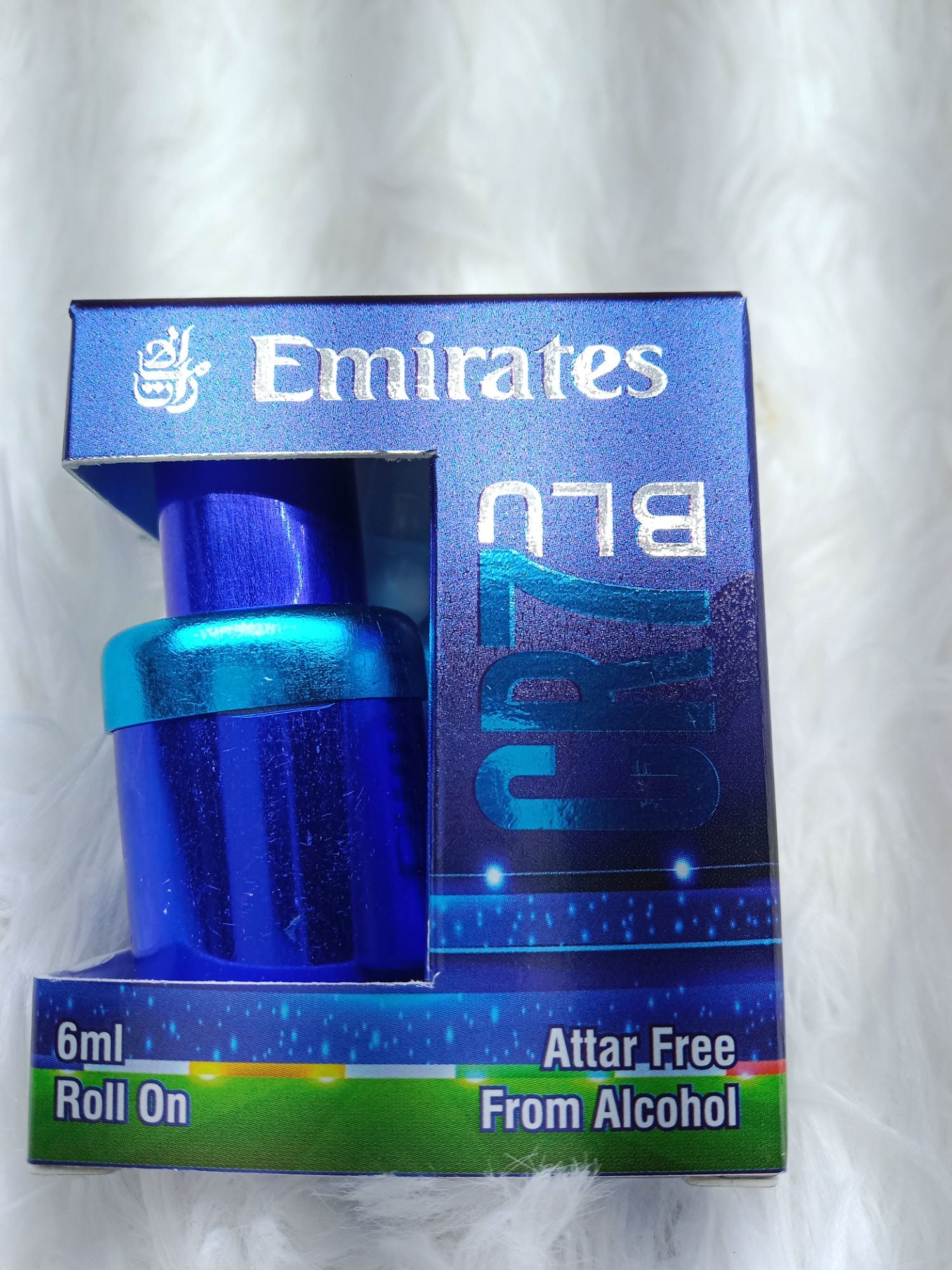 Picture of Cr7 Blu Play It Cool Cristiano Ronaldo For Men Emirates Limited Addition 6ml Perfumes Roller.USE FOR MEN-Blue
