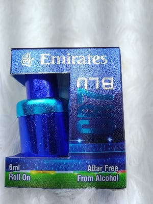 Picture of Cr7 Blu Play It Cool Cristiano Ronaldo For Men Emirates Limited Addition 6ml Perfumes Roller.USE FOR MEN-Blue