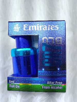 Picture of Cr7 Blu Play It Cool Cristiano Ronaldo For Men Emirates Limited Addition 6ml Perfumes Roller.USE FOR MEN-Blue