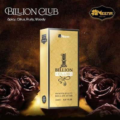 Picture of 1 BILLION CLUB Floral Attar. Made in India-Gold