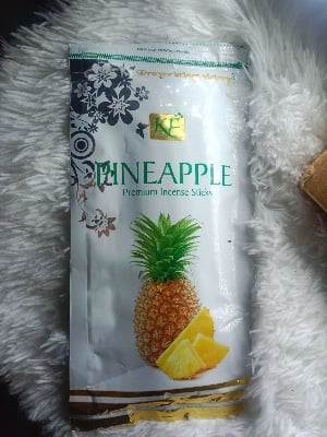 Picture of Pinapple Zipper Pack Incense Sticks - 130gm (100pics )Agarbatti.made in india.-Brown