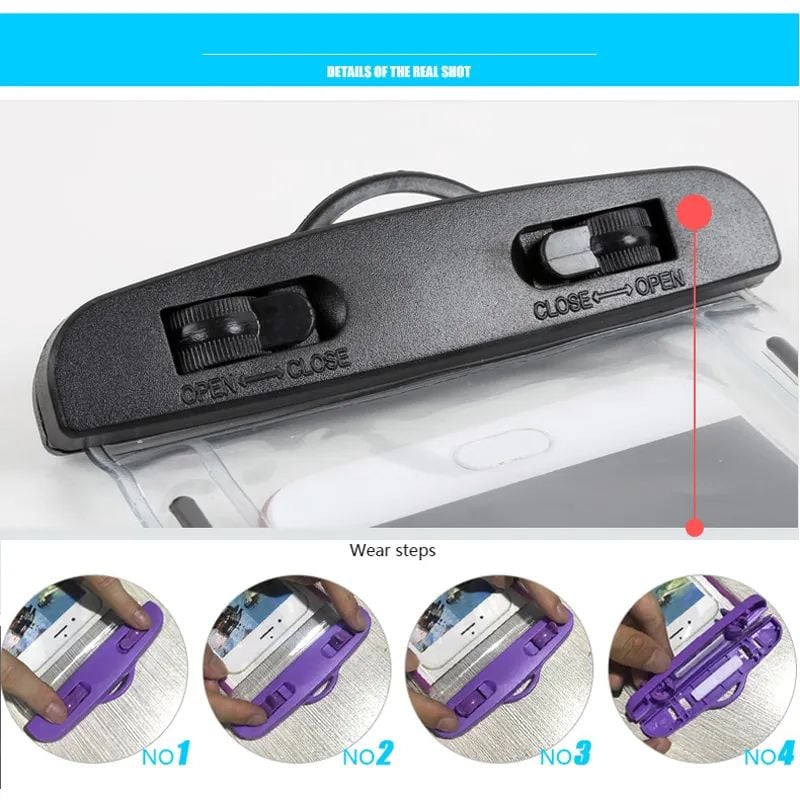 Picture of Universal Waterproof Bag Mobile phone waterproof protective sheath for iPhone 14 13 12 11 Pro Max Mini  Samsung huawei xiaomi-Multicolor