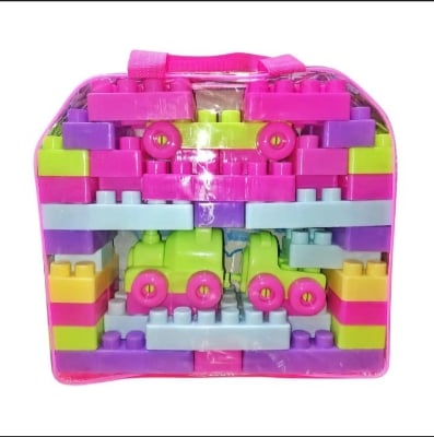 Picture of Building Blocks  For Kids- 46 Pcs - Toys |-Multicolor