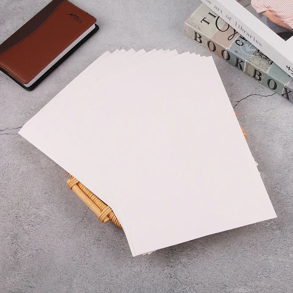 Picture of A4 210mm X 297mm Matt White Self Adhesive Easy Peeling Printable Sticker Paper For Inkjet Printer 10 Sheets Label Sticker-White