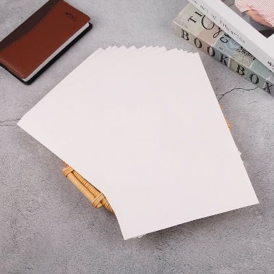 Picture of A4 210mm X 297mm Matt White Self Adhesive Easy Peeling Printable Sticker Paper For Inkjet Printer 10 Sheets Label Sticker-White