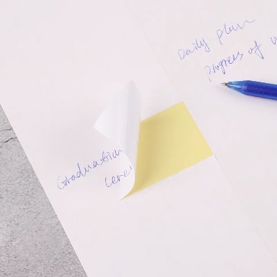 Picture of A4 210mm X 297mm Matt White Self Adhesive Easy Peeling Printable Sticker Paper For Inkjet Printer 10 Sheets Label Sticker-White