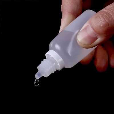 Picture of 50pcs Dropper Bottles Squeezable Eye Drop Bottle Empty Plastic Liquid Eyedrops Vial 6ml/12m-White