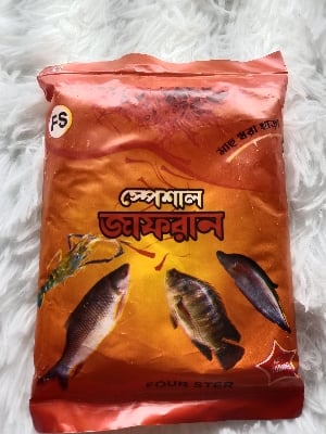 Picture of Saffron is used as a fishing bait in four or 100 grams |-Multicolor