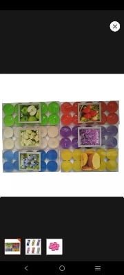 Picture of Tea light scented candle |-Multicolor