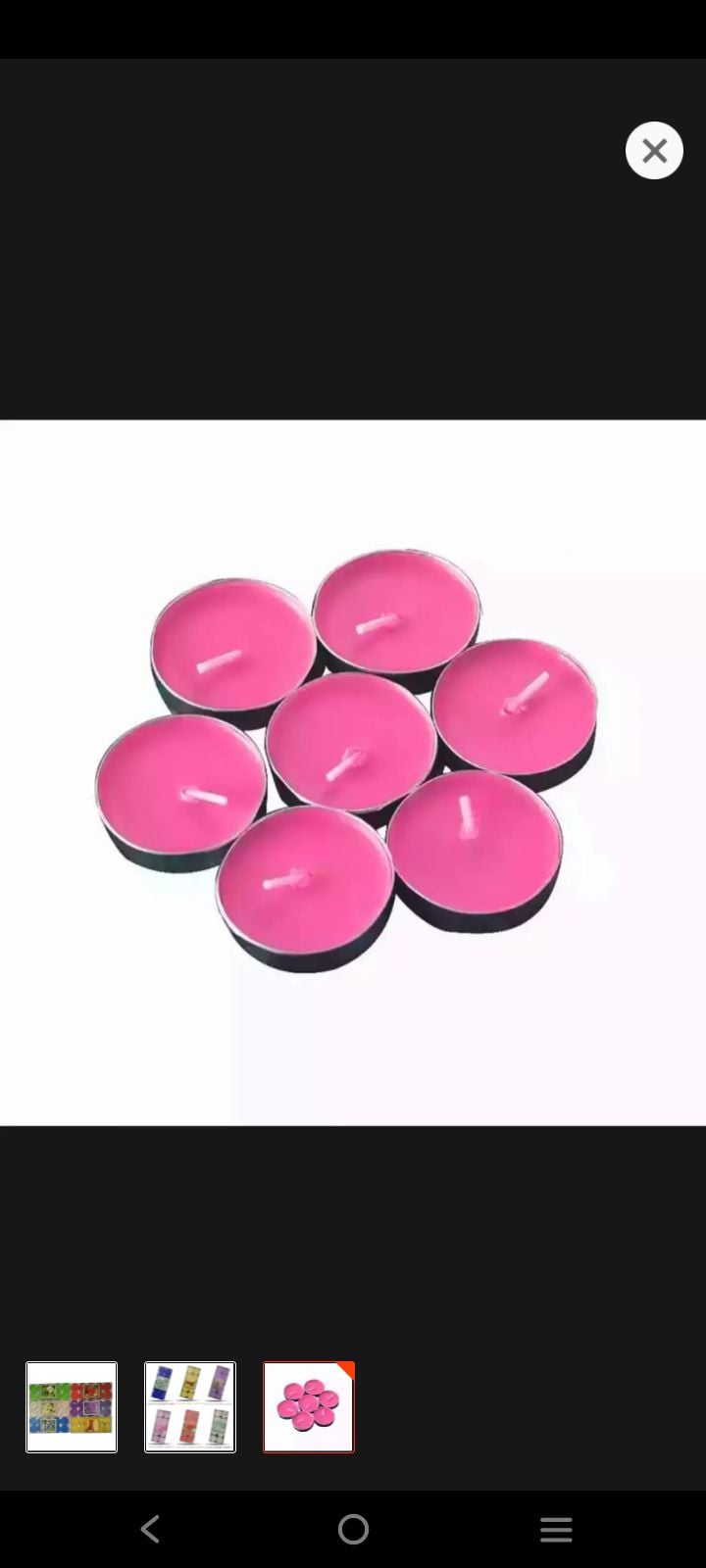 Picture of Tea light scented candle |-Multicolor