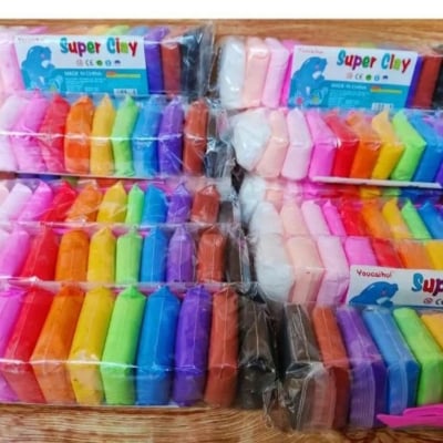Picture of 12pcs-1pac DIY soft Super clay/sand craft ideas for your baby/kids |-Multicolor