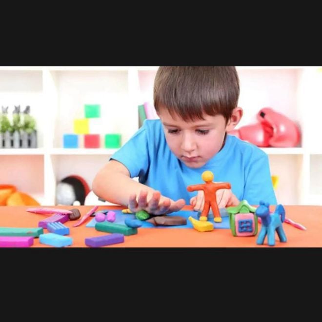 Picture of 12pcs-1pac DIY soft Super clay/sand craft ideas for your baby/kids |-Multicolor