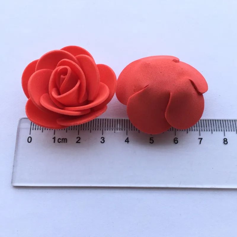 Picture of 25Pcs 3cm Foam Rose for Bear Artificial Flowers Diy Gifts Box Wedding Decorative Christmas Home Decor 20 Color-Multicolor