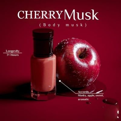 Picture of Mixberry Musk Fragrance Oil 3ml Cherry Musk Essential Oil for Soaps Candles Deodorants-Red