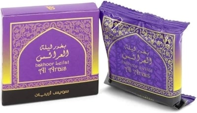 Picture of Swiss Arabian Assorted Bakhoor/Incense with Oud Powder Based Al Arais 40g()-Maroon