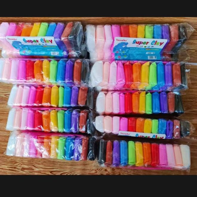 Picture of 12pcs-1pac DIY soft Super clay/craft ideas for your baby/kids |-Multicolor