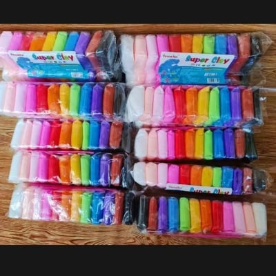 Picture of 12pcs-1pac DIY soft Super clay/craft ideas for your baby/kids |-Multicolor