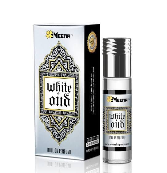 Picture of White Oudh-Made In India-Roll On Perfume Oil 8ml Meena-White