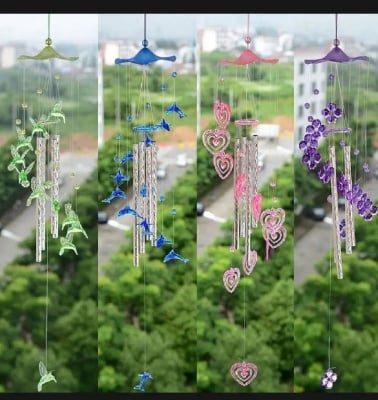 Picture of Home indoor decoration wind bell hanging ornament memorial wind chimes |-Multicolor