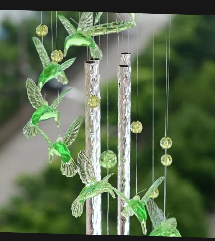 Picture of Home indoor decoration wind bell hanging ornament memorial wind chimes |-Multicolor