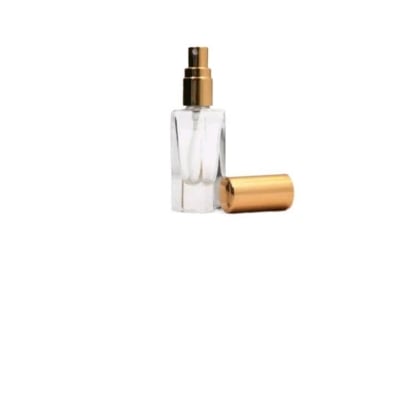 Picture of Empty perfume Bottle Square shape 5ml Refillable Spray Atomizer Transparent Glass Random Color 1pcs |-Brown