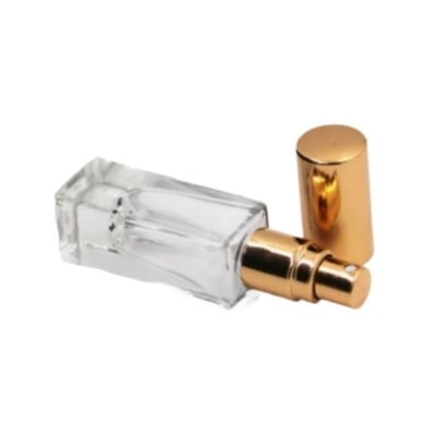Picture of Empty perfume Bottle Square shape 5ml Refillable Spray Atomizer Transparent Glass Random Color 1pcs |-Brown