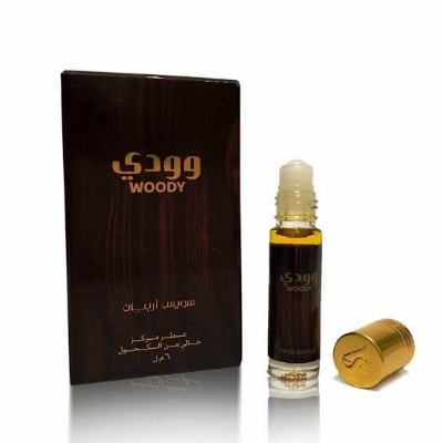Picture of WOODY BY SWISS ARABIAN PERFUME ATTAR'OIL 6ML AUTHENTIC-Black