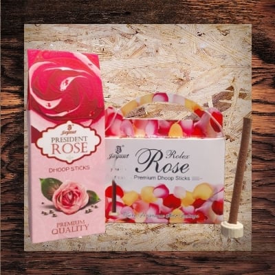 Picture of Jayant Agarbatti - Rose Combo - Incense Dhoop Sticks two box-Multicolor
