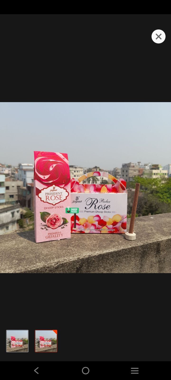 Picture of Jayant Agarbatti - Rose Combo - Incense Dhoop Sticks two box-Multicolor