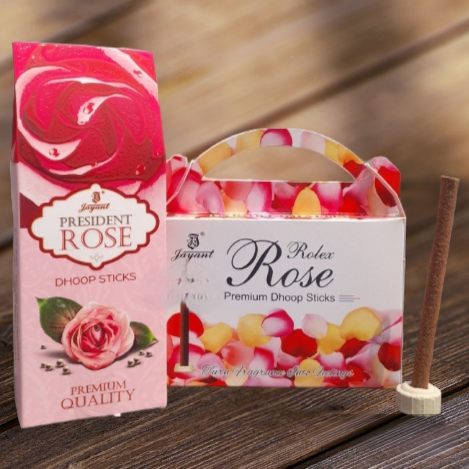 Picture of Jayant Agarbatti - Rose Combo - Incense Dhoop Sticks two box-Multicolor