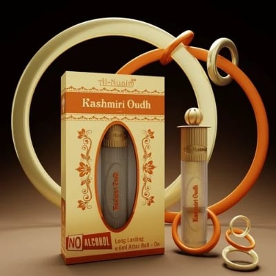Picture of Rose Al Nuaim Kashmiri Oudh Attar, 6ml-Brown