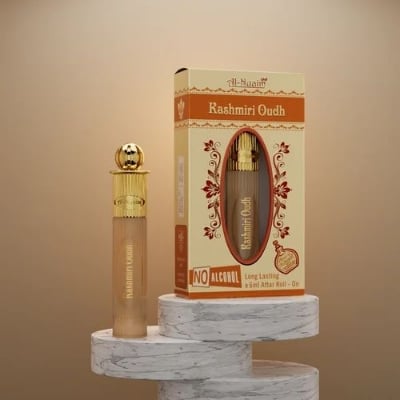 Picture of Rose Al Nuaim Kashmiri Oudh Attar, 6ml-Brown
