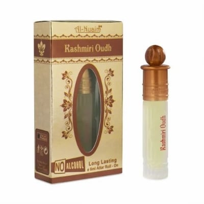 Picture of Rose Al Nuaim Kashmiri Oudh Attar, 6ml-Brown