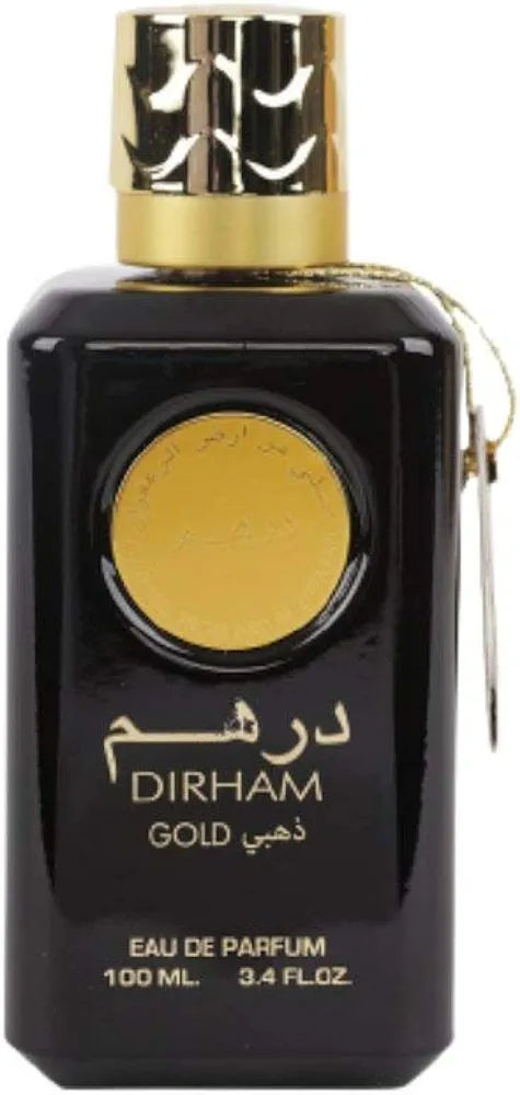 Picture of Dirham Gold EDP - Eau De Parfum 100ML (3.4oz) | Arabian Perfumery | Notes of Roses, Sandalwood, Vetiver, Bergamot, & Vanilla | Everyday Essential | by Ard Al Zaafaran-Body