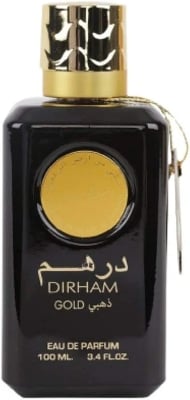 Picture of Dirham Gold EDP - Eau De Parfum 100ML (3.4oz) | Arabian Perfumery | Notes of Roses, Sandalwood, Vetiver, Bergamot, & Vanilla | Everyday Essential | by Ard Al Zaafaran-Body