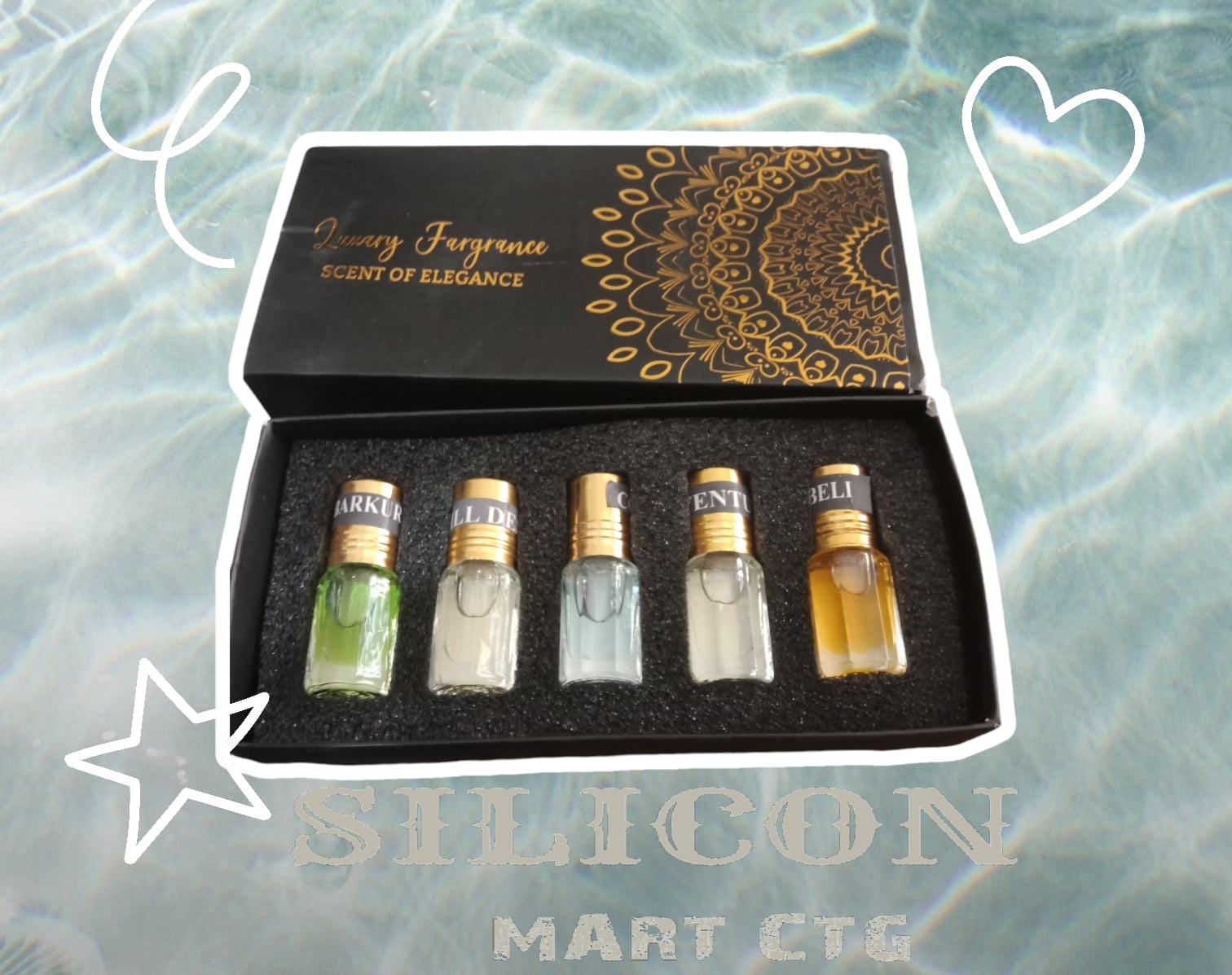 Picture of ROYAL Fragrance Traditional 5pcs different Fragrance combo perfume for Mens Non-alcohol Perfume Package-Body