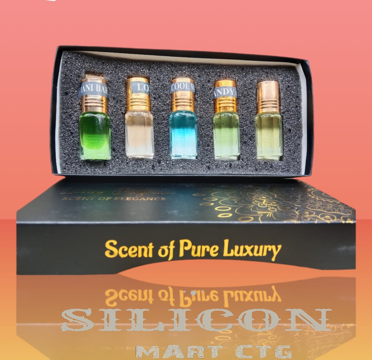 Picture of ROYAL Fragrance Traditional 5pcs different Fragrance combo perfume for Mens Non-alcohol Perfume Package-Body